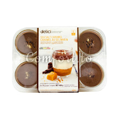 Delici Sea Salt Caramel Whipped Mousse and Cookie Crumbs Desserts, 6 x 76 g