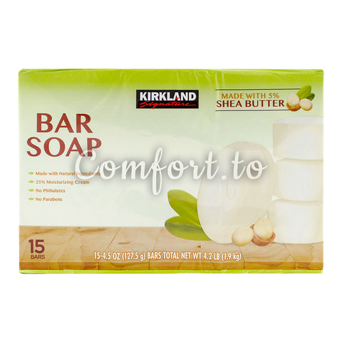 Kirkland Bar Soap with Shea Butter, 15 x 127 g