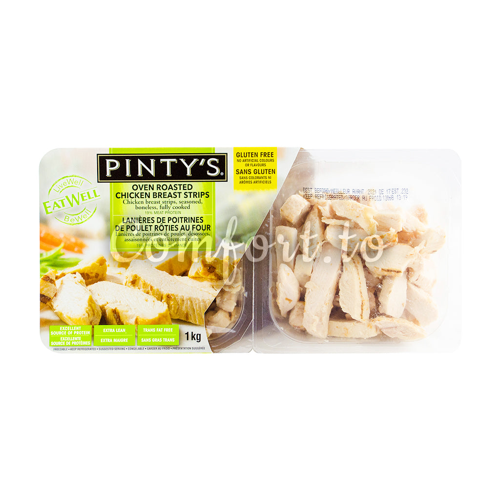 Pinty's Oven Roasted Chicken Breast Strips, 2 x 500 g