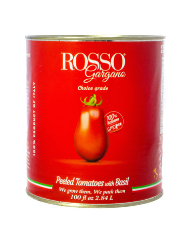 Rosso Gargana Peeled Tomatoes with Basil, 2.8 L