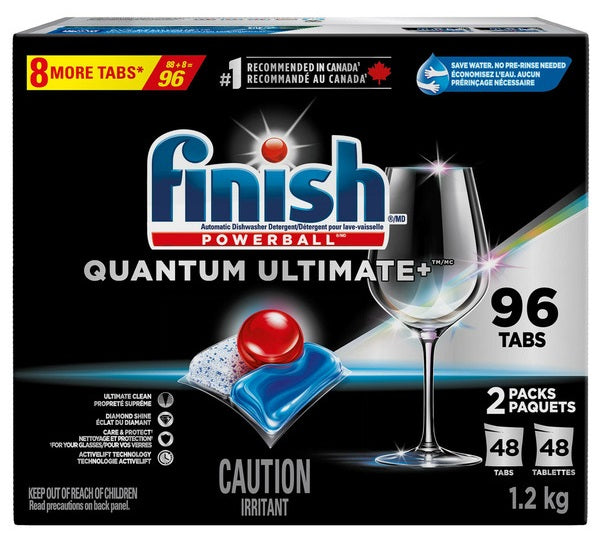 Finish Quantum Dishwasher Detergent, 96 loads