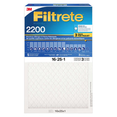 Filtrete MPR 2200 16 X 25 X 1 Healthy Living Ultra Allergen Reduction Hvac Air Filter, 3 units