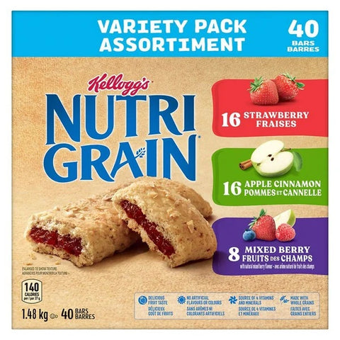 Kellog's Nutri Grain Bars, 40 x 37 g