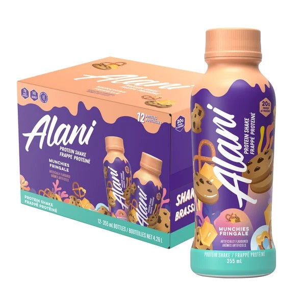 $5 OFF - Alani nu Munchies Protein shake, 12 x 355 mL