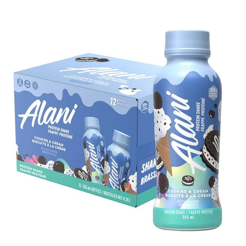 $5 OFF - Alani nu Cookies & Cream Protein shake, 12 x 355 mL