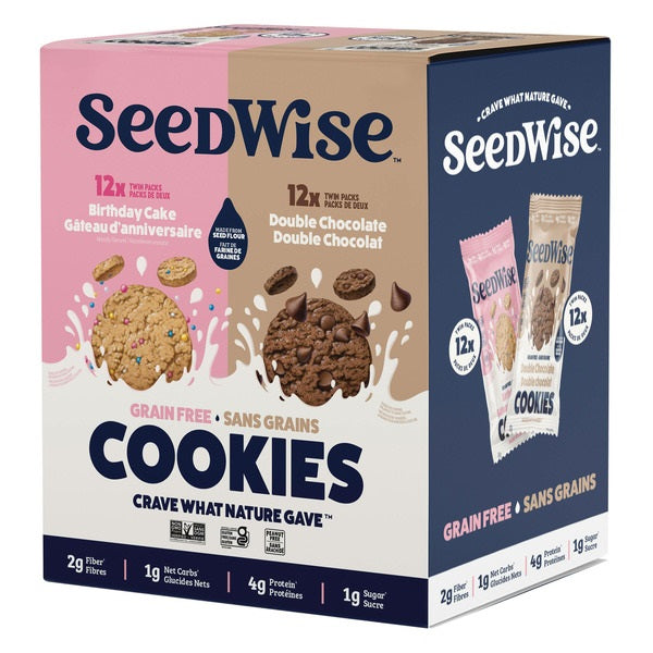 Seedwise Grain Free Cookies, 24 x 22 g