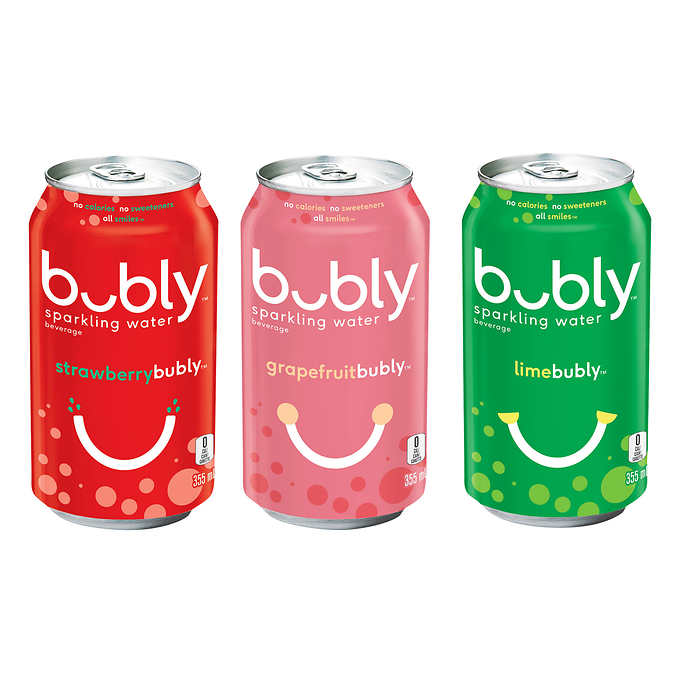 Bubly Variety Pack, 24 x 355 ml