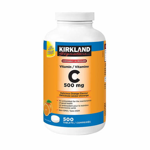 Kirkland Signature Vitamin C 500MG, 500 tablets