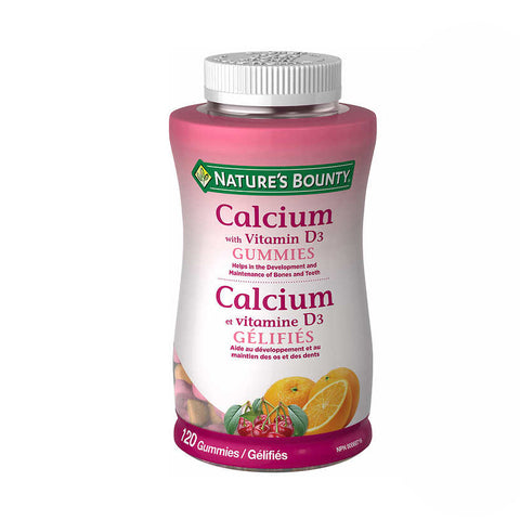 Nature’s Bounty Calcium with Vitamin D3 Adult Gummies , 120 gummies