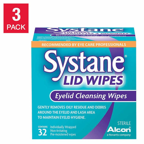 Systane Lid Wipes , 3 x 32 wipes