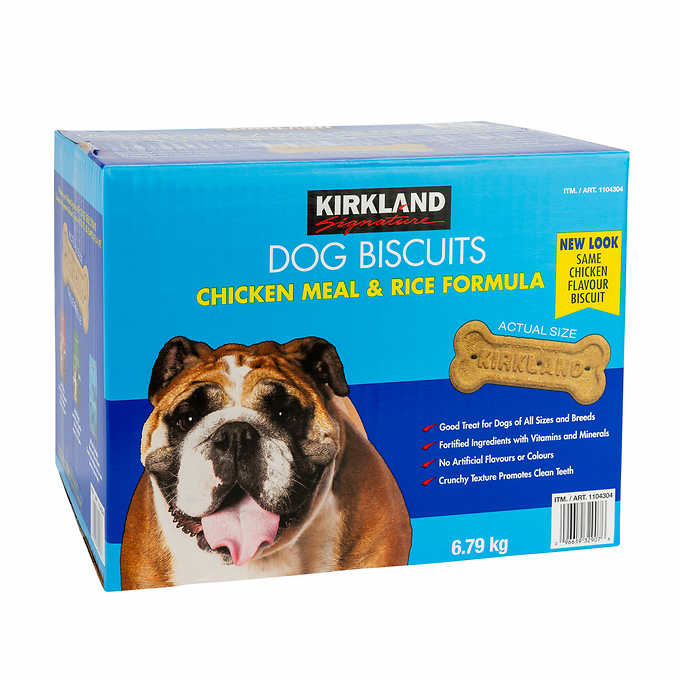Kirkland Signature Chicken Meal & Rice Formula Dog Biscuits, 6.8 kg