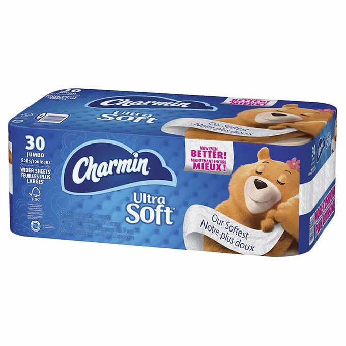 Charmin Ultra Soft 2-ply Bathroom Tissue, 30 x 200 sheets