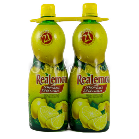 Real Lemon Lemon Juice, 2 x 0.9 L