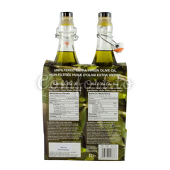 Il Grezzo Unfiltered Extra Virgin Olive Oil, 2 x 1 L