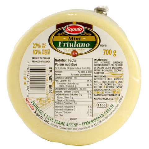 Saputo Mini Friulano Cheese, 700 g