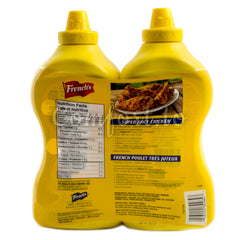 French's Yellow Mustard, 2 x 0.8 L
