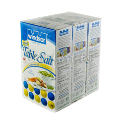 Windsor/Sifto Table Salt, 3 x 1 kg