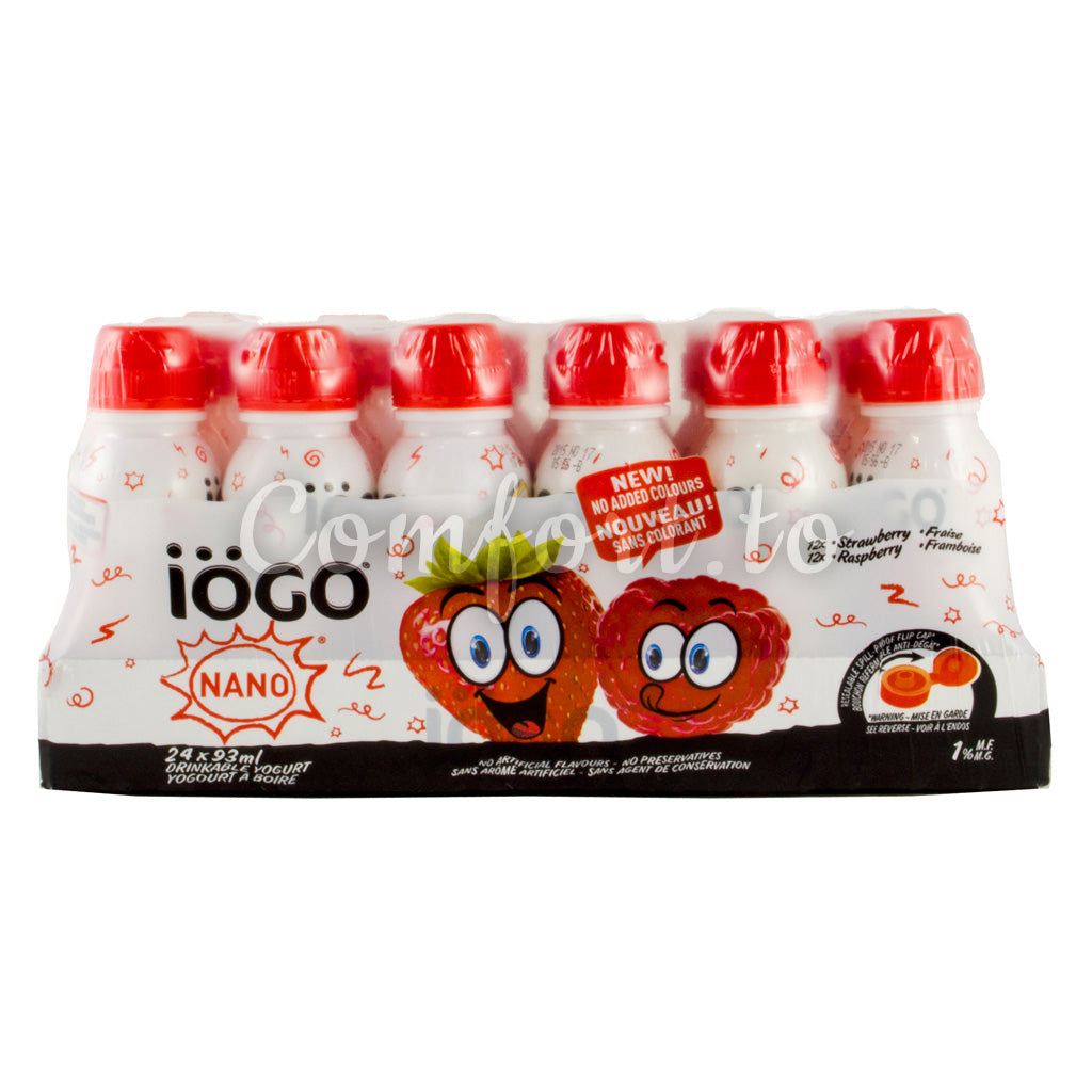 iOGO Nano Drinkable Yogourt 1%, 24 x 93 mL
