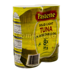 Pastene Solid Light Tuna in Vegetable Oil, 8 x 99 g