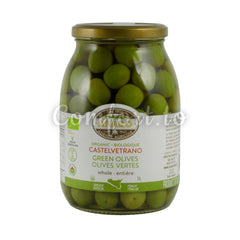 Asaro Organic Castelvetrano Green Olives, 1 L