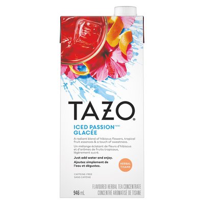 Tazo Tea Iced Passion Tea Concentrate, 3 x 946 mL