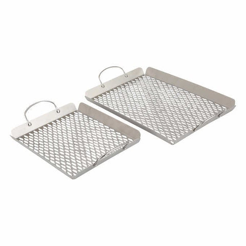 Stainless-steel Barbecue Baskets, 2 pack