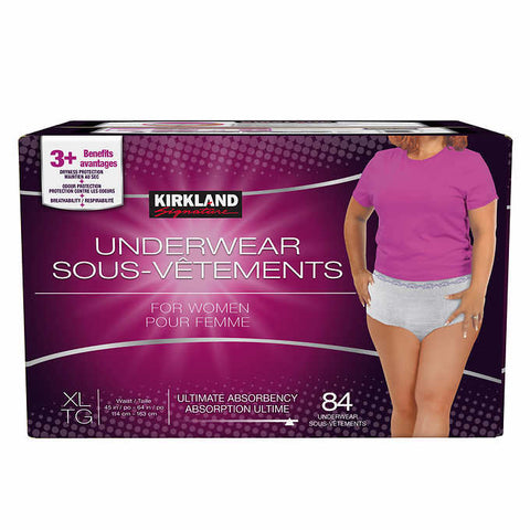Kirkland Women's Protective Underwear X-large, 84 pack
