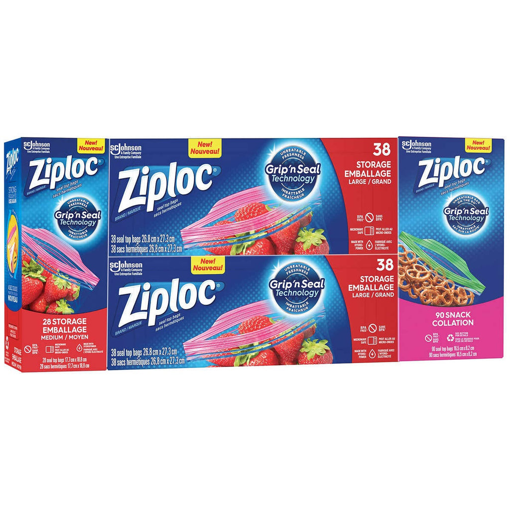 Ziploc Pantry Variety Pack, 194 bags