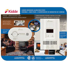 Kidde AC Plug-in Multi-Gas Alarm and Portable Carbon Monoxide Alarm, 2 pack
