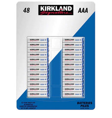 Kirkland Signature Alkaline AAA Batteries, 48 pack