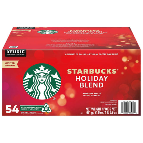 Starbucks Holiday Blend Keurig K-Cup, 54 pack