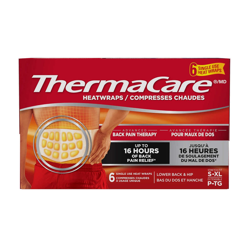 Thermacare Advanced Back Pain Therapy, 6 Heatwraps, 6 pack