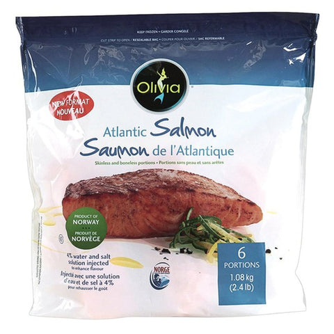 $7 OFF - Olivia Frozen Atlantic Salmon, 1.1 kg