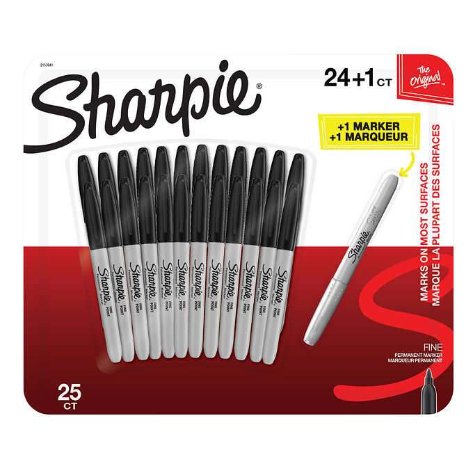 $4 OFF - Sharpie Fine Markers Assorted, 25 markers