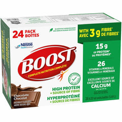 BOOST High Protein Chocolate Plus Fibre Meal Replacement Drink, 24 x 237 ml