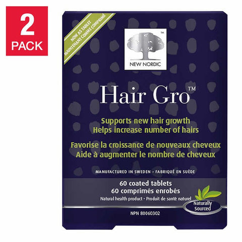 New Nordic Hair Gro, 2 x 60 Tablets