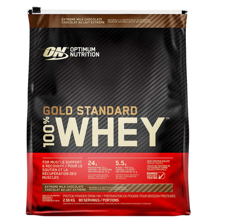 Optimum Nutrition GOLD STANDARD 100% Whey Protein Milk Chocolate, 2.6 kg
