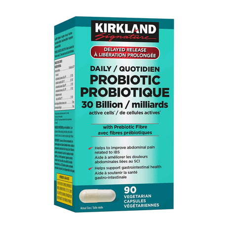 Kirkland Signature Daily Probiotic 30 Billion Vegetarian, 90 capsules