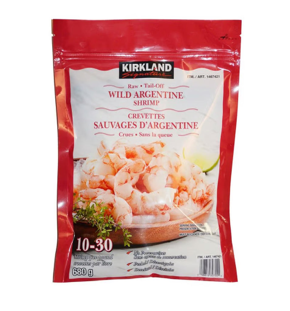 Kirkland Frozen Raw Argintine Shrimp, 680 g