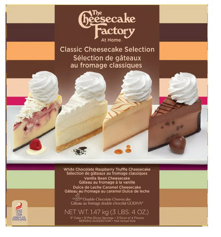 The Cheesecake Factory Frozen Classic Cheesecake Selection, 1.5 kg