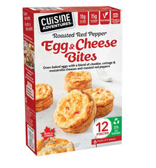 Cuisine Adventures Frozen Roasted Red Pepper Egg & Cheese Bites, 12 x 57 g