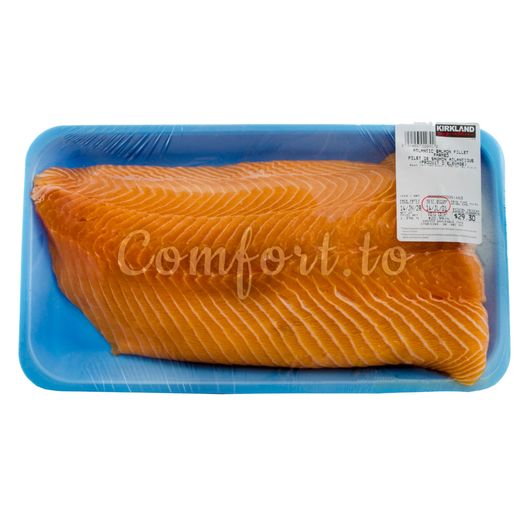 Kirkland Farmed Atlantic Salmon Fillet, 1.5 kg