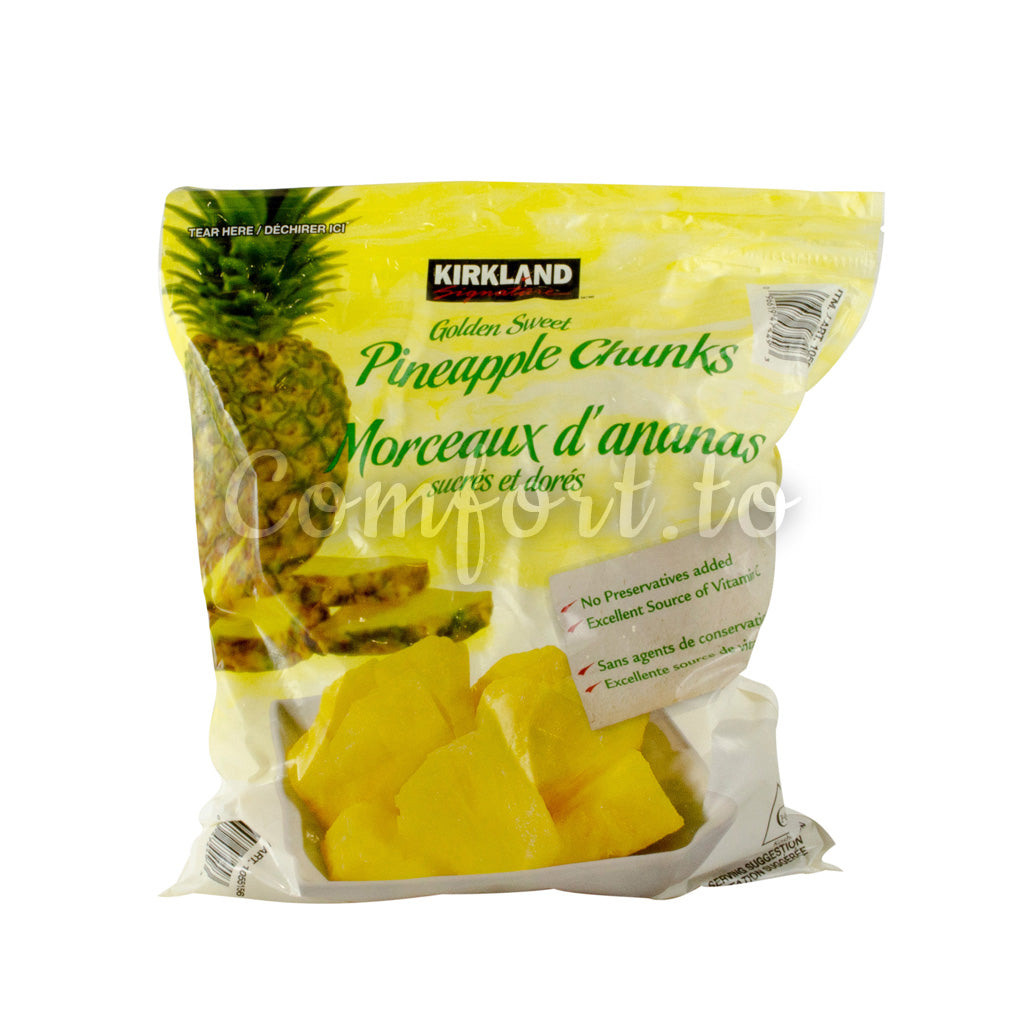 Kirkland Frozen Golden Sweet Pineapple Chunks, 2 kg