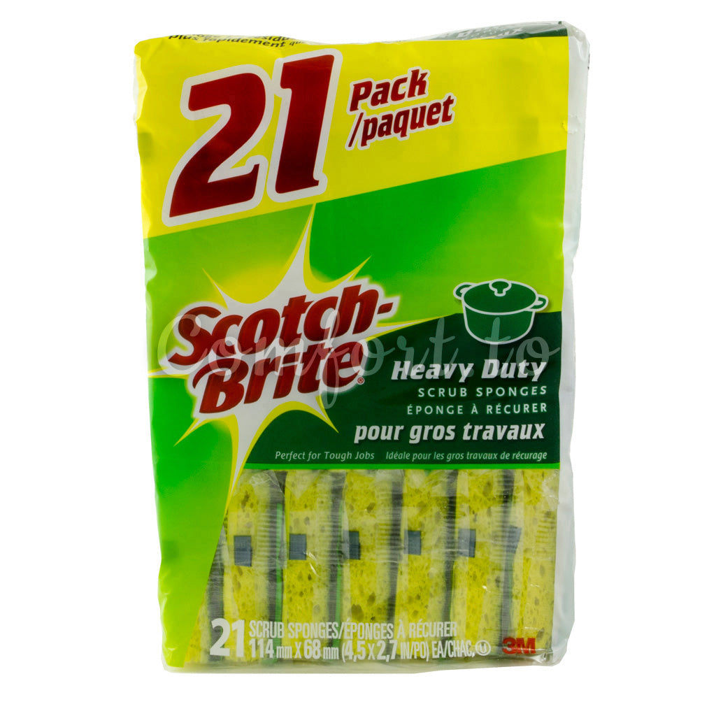 Stoch-Brite Heavy Duty Scrub Sponges, 21 sponges