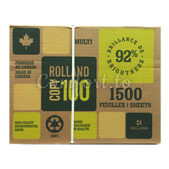 Cascades Rolland Recycled White Copy Paper 8.5x11, 3 x 500 sheets