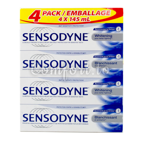 Sensodyne Whitening Toothpaste, 4 x 115 mL