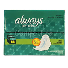 Always Ultra Thin Long Super Pads, 88 pads