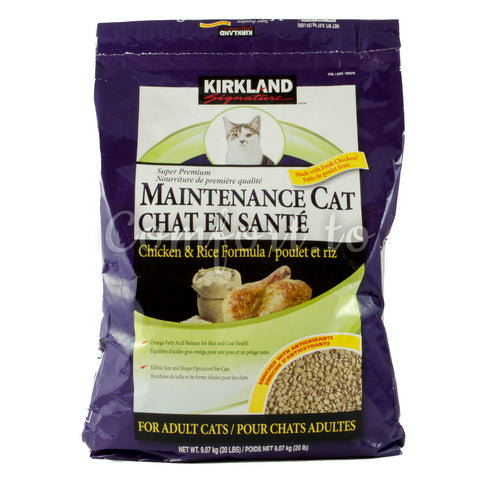 Kirkland Maintenance Cat Food for Adults, 9.1 kg
