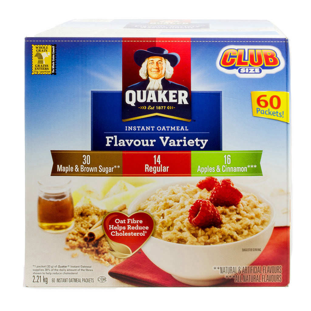 $4 OFF - Quaker Instant Oatmeal, 66 x 37 g