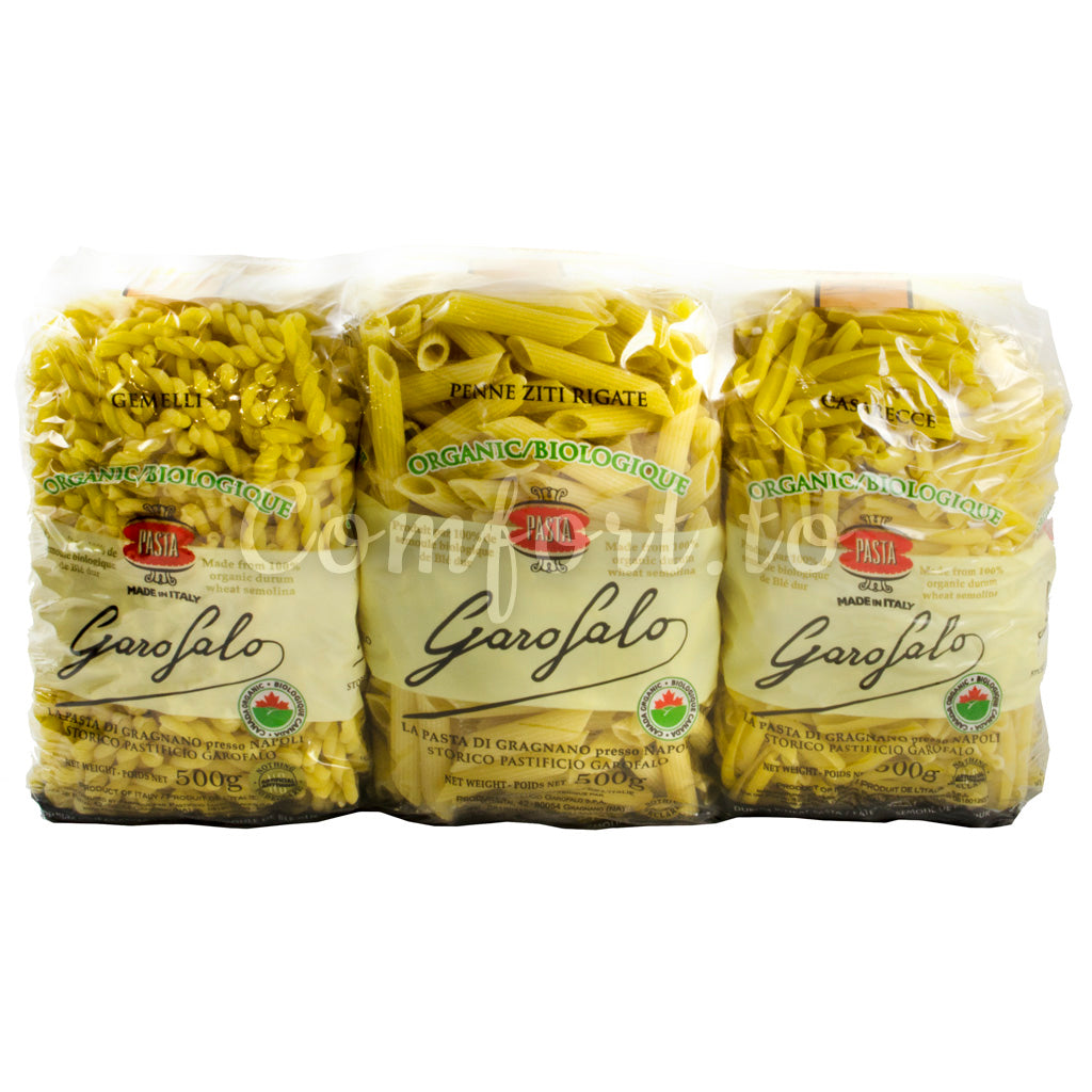 Garofalo Organic Pasta Variety Pack, 6 x 0.5 kg